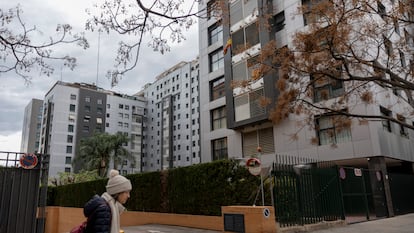 Edificio de viviendas en el barrio Creu del Grau en Valencia.