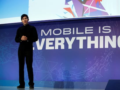 Pável Dúrov intervenía en febrero de 2016 en el Mobile World Congress de Barcelona.