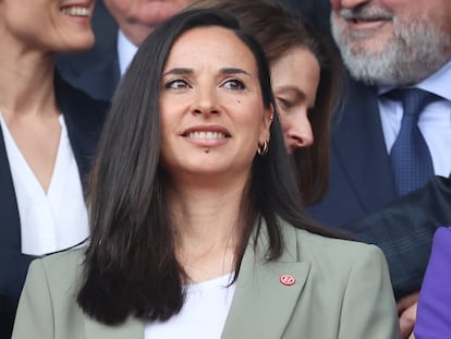 Ángeles García Chaves, el 18 de mayo en la final de la Copa de la Reina en La Romareda (Zaragoza).