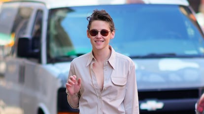 Kristen Stewart paseando por Nueva York en marzo de este año.