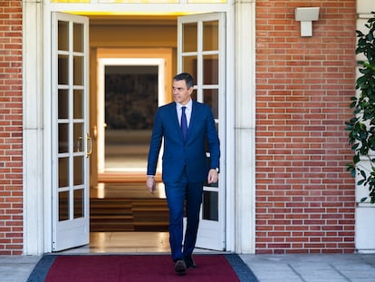 Pedro Sánchez, presidente del Gobierno, en La Moncloa, el pasado 4 de julio.