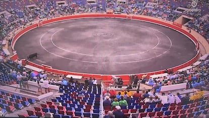 Aspecto de los tendidos de la plaza de toros de Bilbao la tarde del pasado día 25.