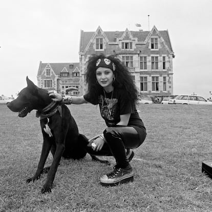 Alaska, en Santander: una Olvido Gara de 26 años, durante su asistencia al curso de la UIMP 'El arte de la juventud: la juventud del arte', en agosto de 1989.