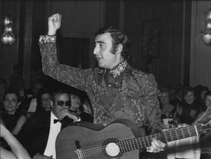 Peret, gran símbolo de la rumba catalana.